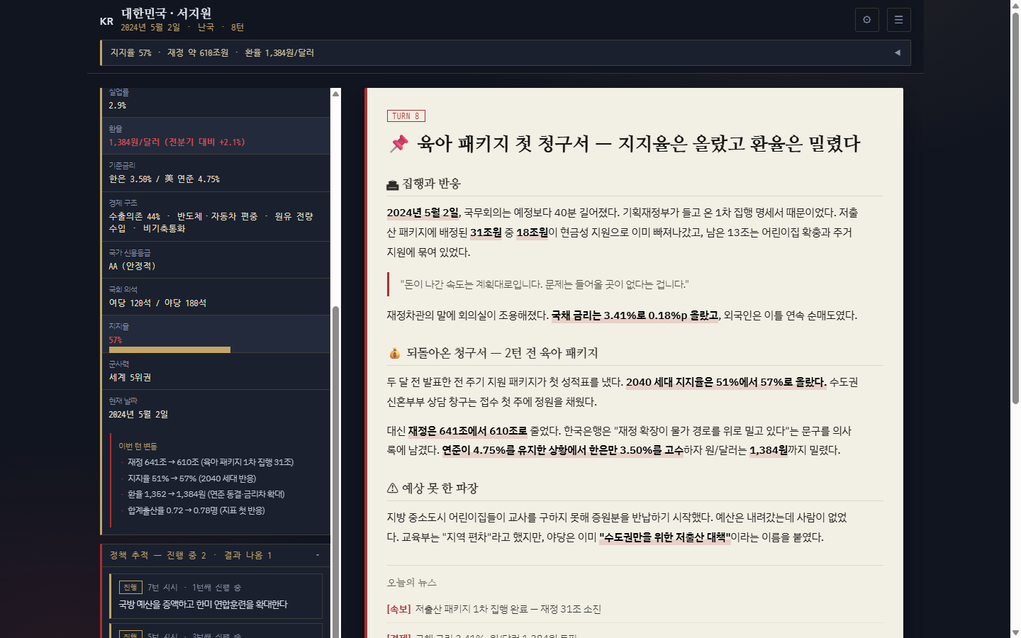 정책 추적 패널